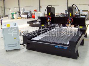 延安洛川县双头立体多功能石材雕刻机HW-1325-2Z